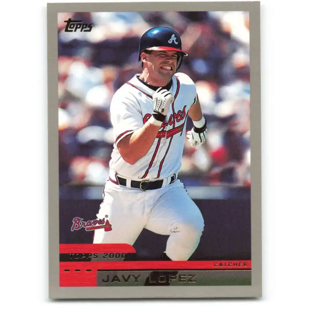 2000 Topps #16 Javy Lopez EX Excellent Atlanta Braves Baseball Card - Baseball Card Single