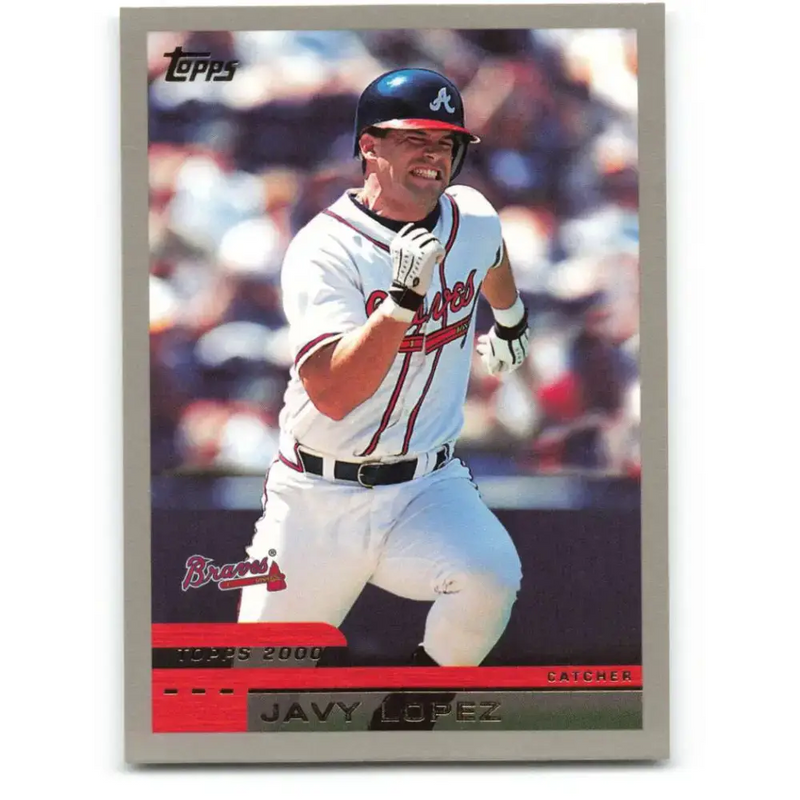 2000 Topps #16 Javy Lopez EX Excellent Atlanta Braves Baseball Card - Baseball Card Single