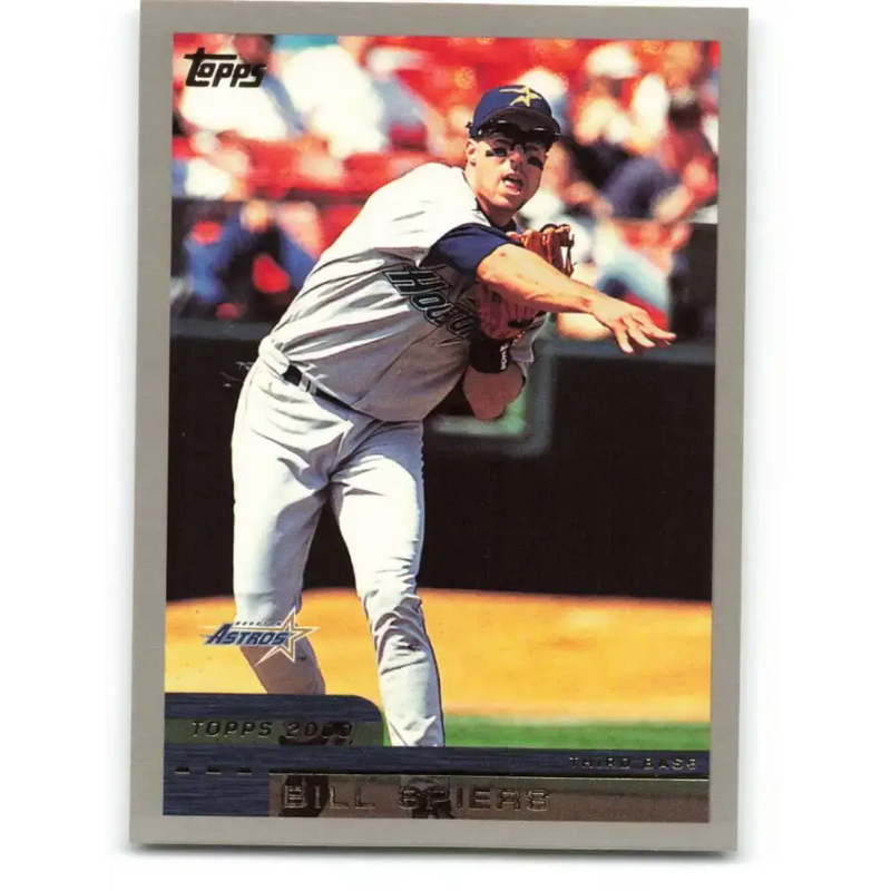 2000 Topps #163 Bill Spiers EX Excellent Houston Astros Baseball Card - Baseball Card Single