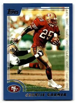 Charlie Garner football card from 2000 Topps #168 trading card collection
