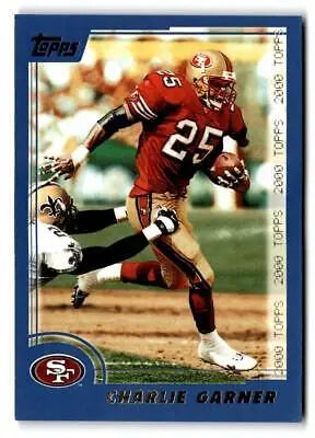 Charlie Garner 2000 Topps #168 trading card featuring football collectibles