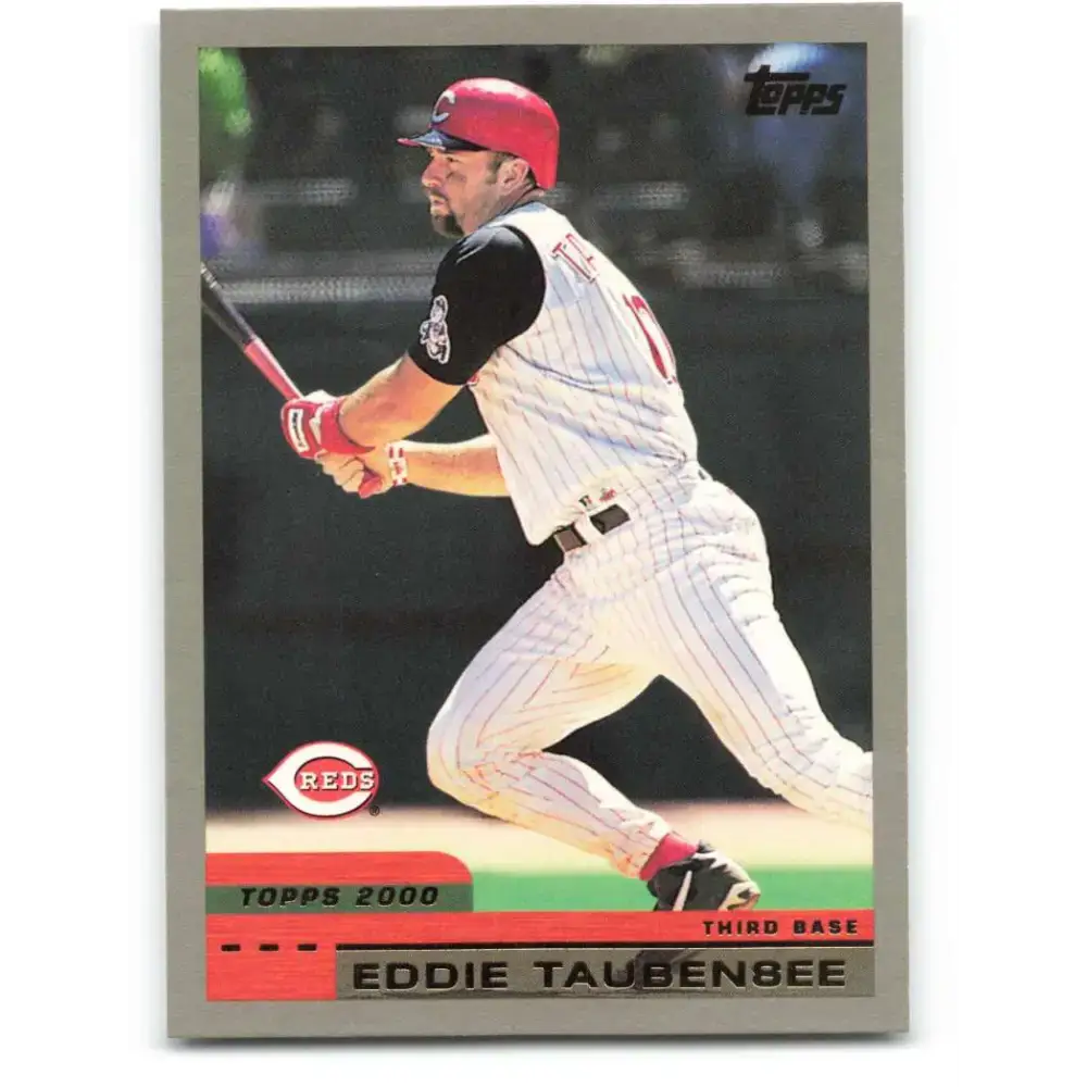 2000 Topps #168 Eddie Taubensee EX Excellent Cincinnati Reds Baseball Card - Baseball Card Single