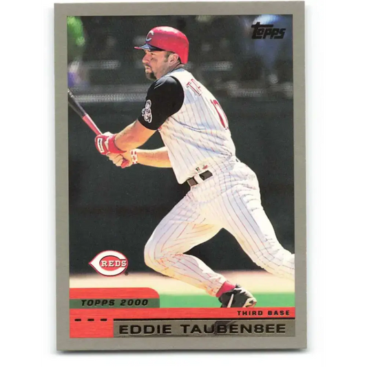 2000 Topps #168 Eddie Taubensee EX Excellent Cincinnati Reds Baseball Card - Baseball Card Single