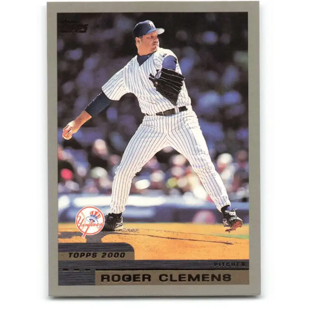 2000 Topps #170 Roger Clemens EX Excellent New York Yankees Baseball Card - Baseball Card Single