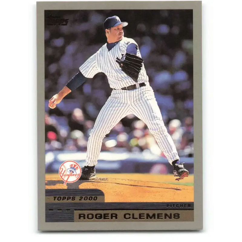 2000 Topps #170 Roger Clemens EX Excellent New York Yankees Baseball Card - Baseball Card Single