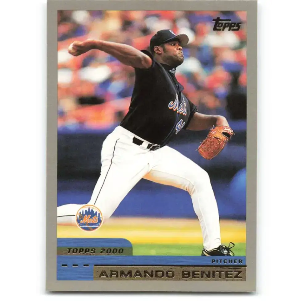 2000 Topps #18 Armando Benitez EX Excellent New York Mets Baseball Card - Baseball Card Single