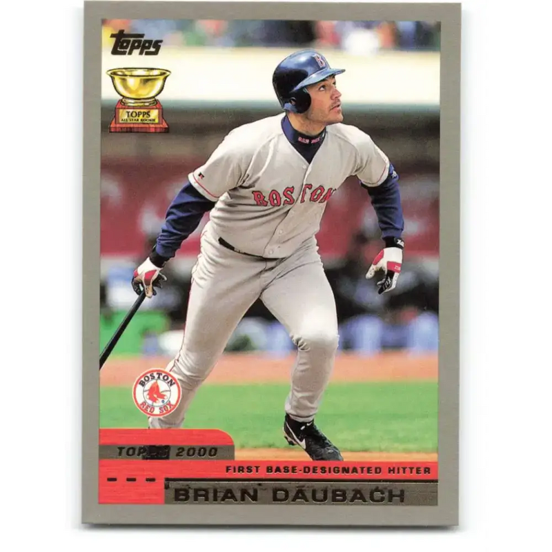 2000 Topps #184 Brian Daubach EX Excellent Boston Red Sox Baseball Card - Baseball Card Single