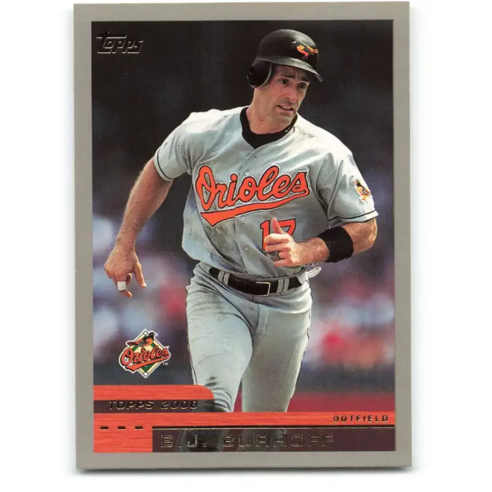 2000 Topps #19 B.J. Surhoff EX Excellent Baltimore Orioles Baseball Card - Baseball Card Single