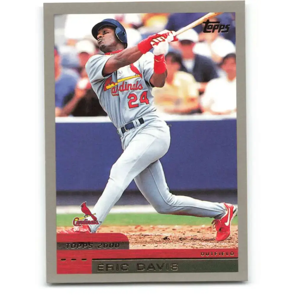 2000 Topps #190 Eric Davis EX Excellent St. Louis Cardinals Baseball Card - Baseball Card Single