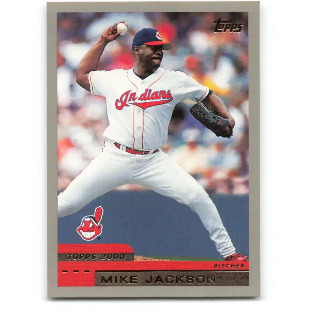 2000 Topps #194 Mike Jackson EX Excellent Cleveland Indians Baseball Card - Baseball Card Single