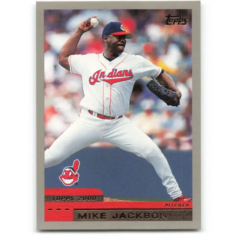 2000 Topps #194 Mike Jackson EX Excellent Cleveland Indians Baseball Card - Baseball Card Single