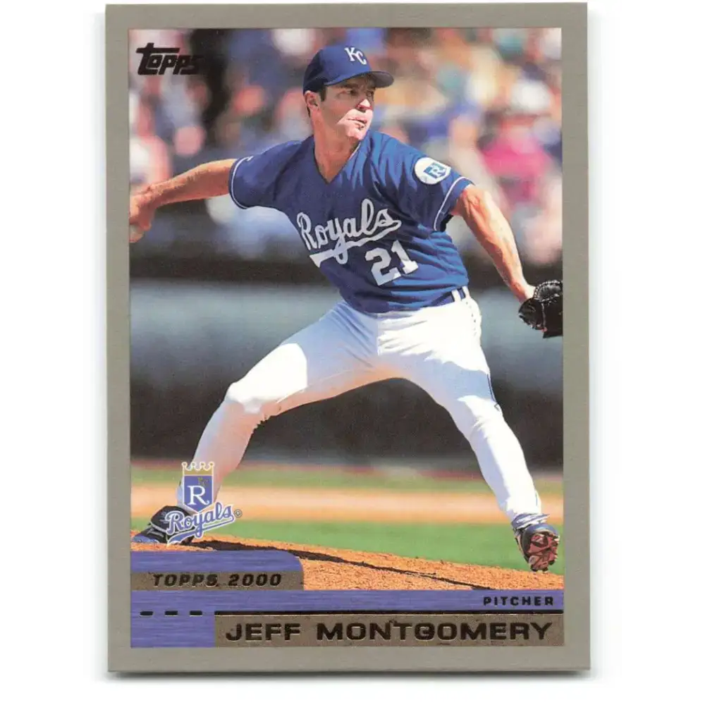 2000 Topps #196 Jeff Montgomery EX Excellent Kansas City Royals Baseball Card - Baseball Card Single