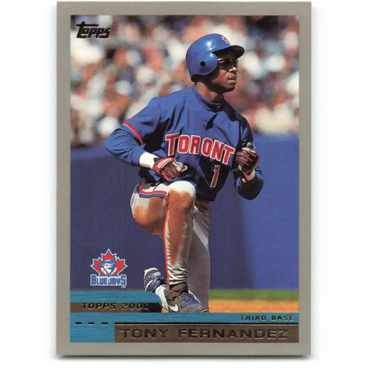 2000 Topps #198 Tony Fernandez EX Excellent Toronto Blue Jays Baseball Card