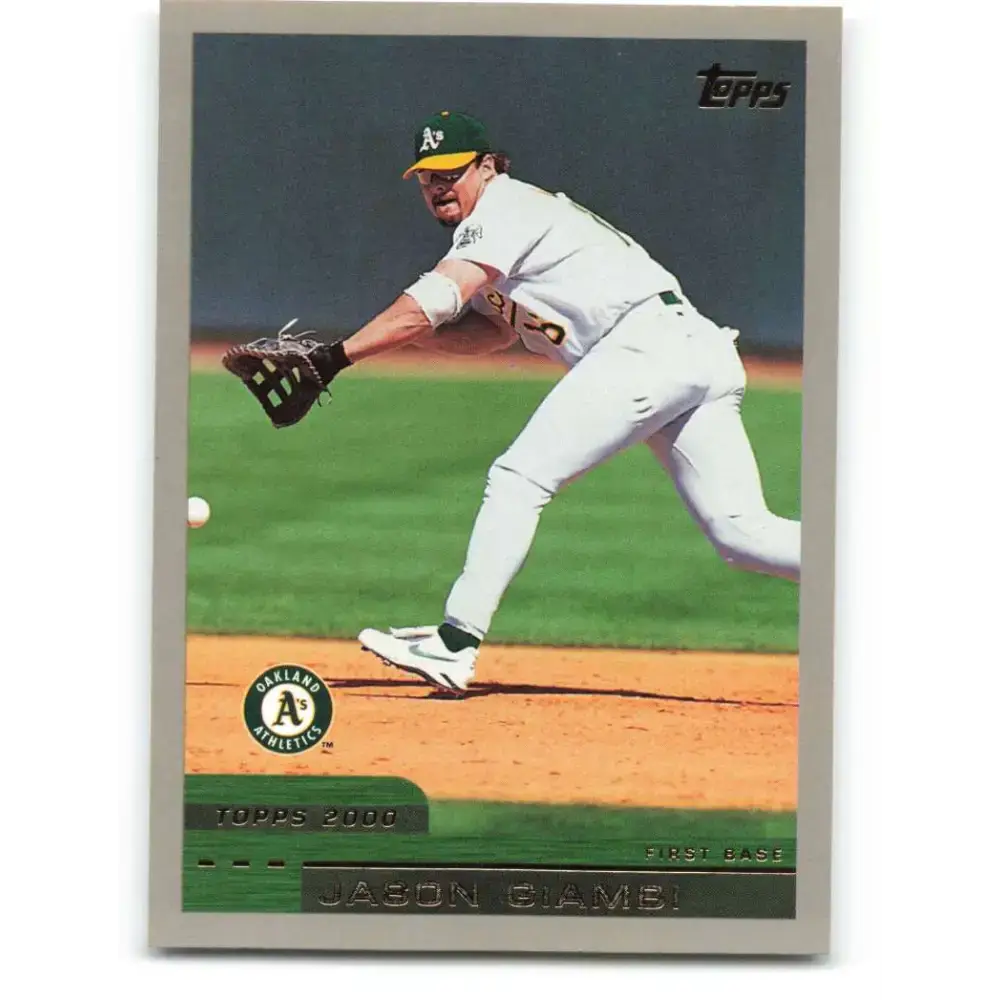 2000 Topps #199 Jason Giambi EX Excellent Oakland Athletics Baseball Card - Baseball Card Single