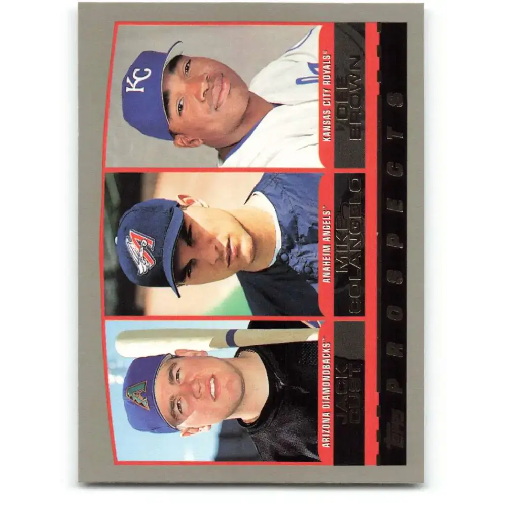 2000 Topps #202 Jack Cust/Mike Colangelo/Dee Brown EX Excellent Arizona Diamondbacks/Anaheim Angels/Kansas City Royals