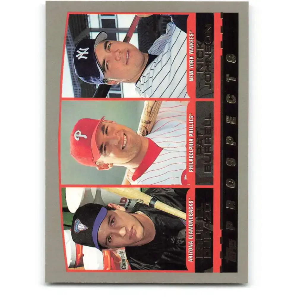 2000 Topps #204 Erubiel Durazo/Pat Burrell/Nick Johnson EX Excellent Arizona Diamondbacks/Philadelphia Phillies/New