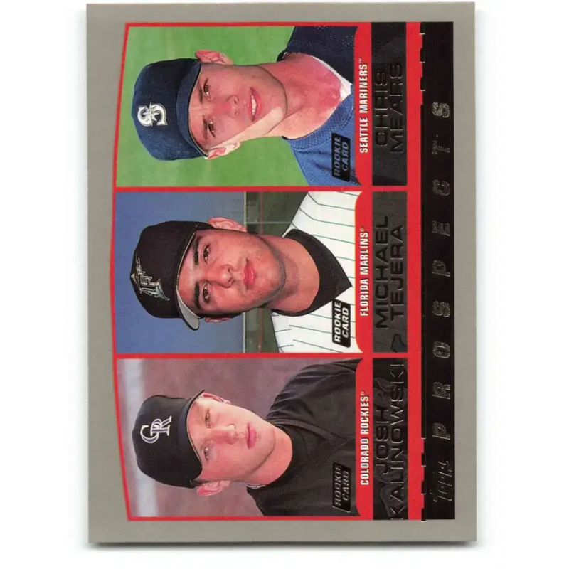 2000 Topps #206 Josh Kalinowski/Michael Tejera/Chris Mears EX Excellent RC Rookie Seattle Mariners/Florida