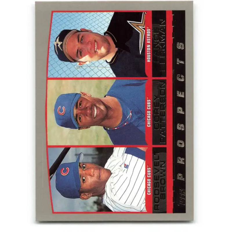 2000 Topps #207 Roosevelt Brown/Corey Patterson/Lance Berkman EX Excellent Houston Astros/Chicago Cubs Baseball Card