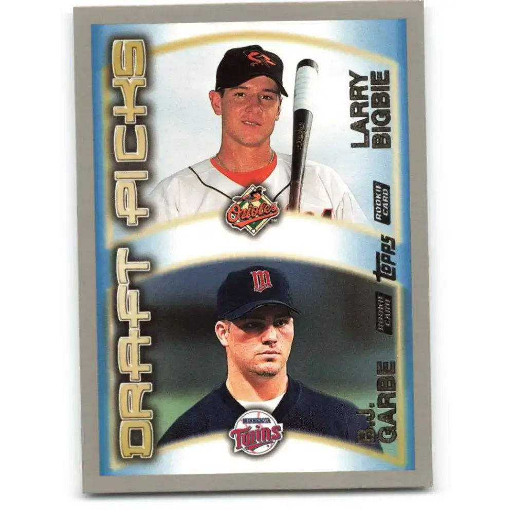 2000 Topps #209 Larry Bigbie/B.J. Garbe EX Excellent RC Rookie Baltimore Orioles/Minnesota Twins Baseball Card
