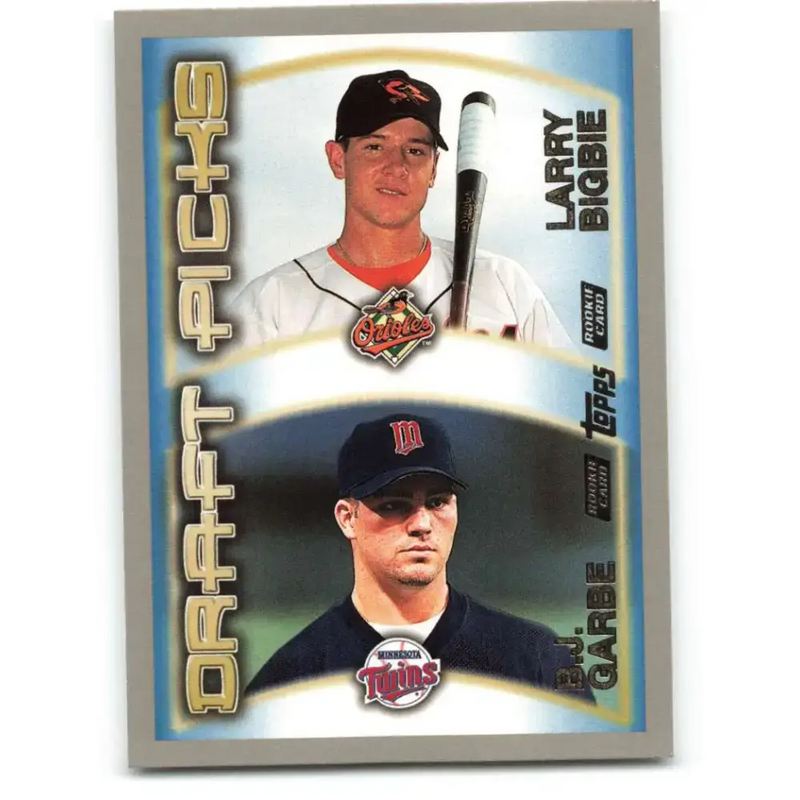 2000 Topps #209 Larry Bigbie/B.J. Garbe EX Excellent RC Rookie Baltimore Orioles/Minnesota Twins Baseball Card
