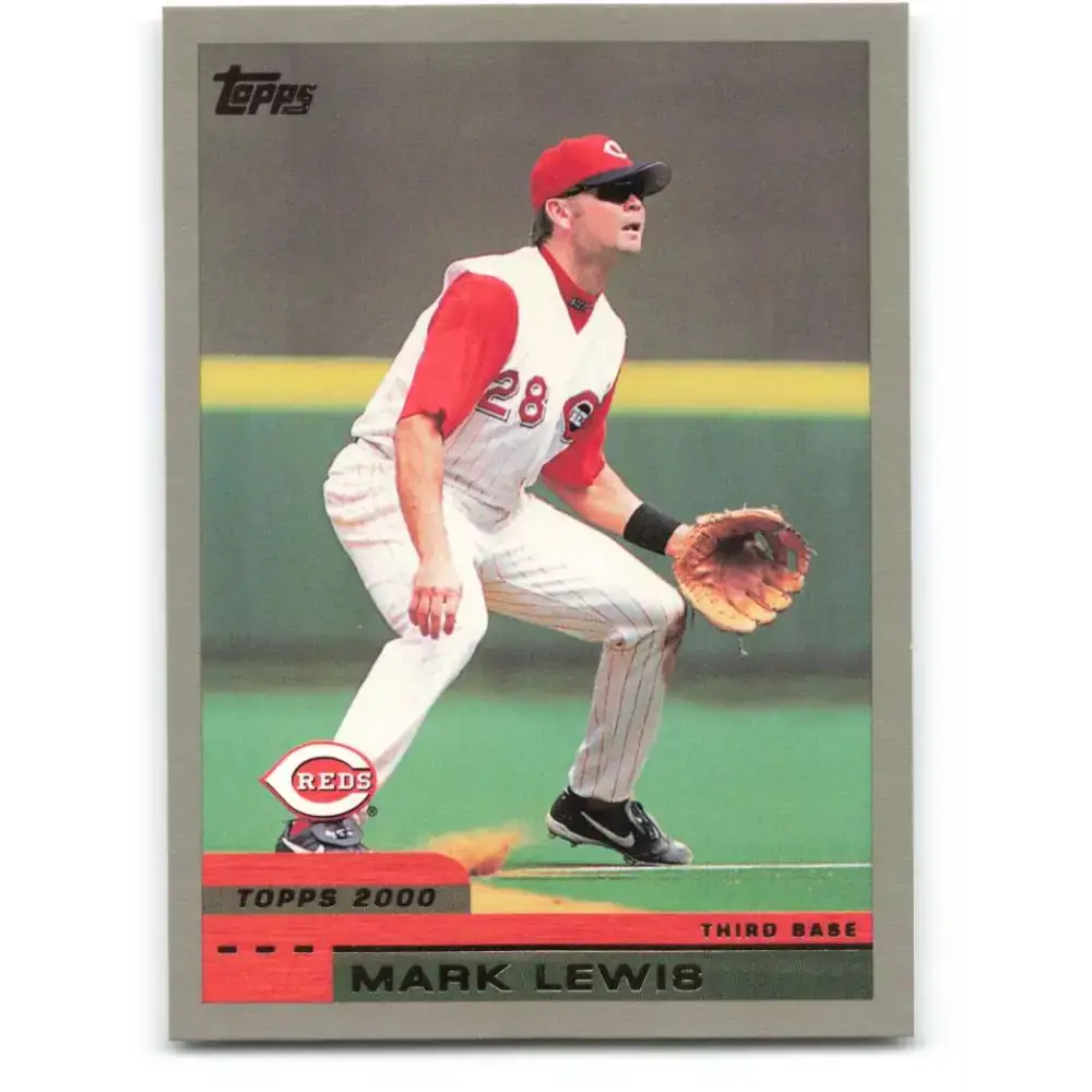 2000 Topps #21 Mark Lewis EX Excellent Cincinnati Reds Baseball Card - Baseball Card Single