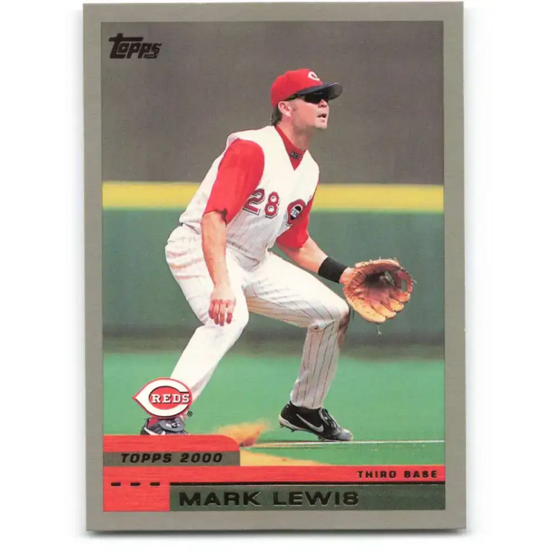 2000 Topps #21 Mark Lewis EX Excellent Cincinnati Reds Baseball Card - Baseball Card Single