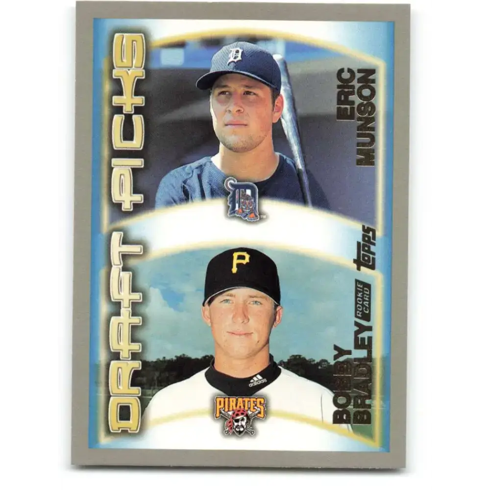 2000 Topps #210 Eric Munson/Bobby Bradley EX Excellent RC Rookie Detroit Tigers/Pittsburgh Pirates Baseball Card