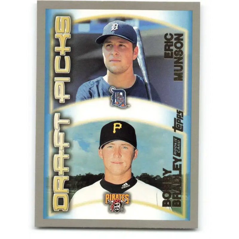 2000 Topps #210 Eric Munson/Bobby Bradley EX Excellent RC Rookie Detroit Tigers/Pittsburgh Pirates Baseball Card