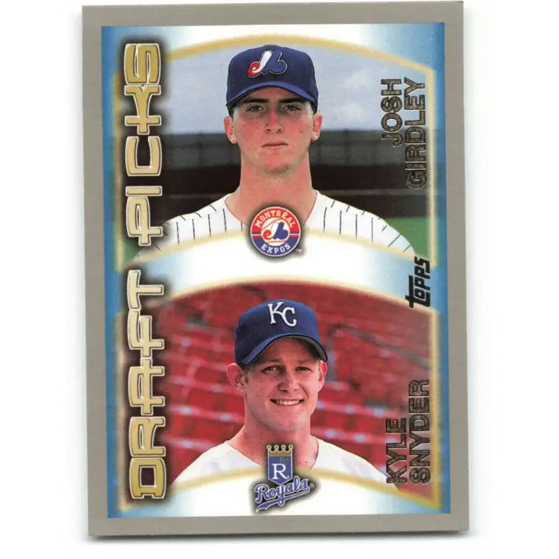 2000 Topps #211 Josh Girdley/Kyle Snyder EX Excellent Montreal Expos/Kansas City Royals Baseball Card - Baseball Card