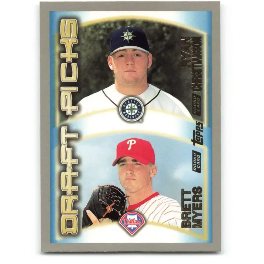 2000 Topps #213 Ryan Christianson/Brett Myers EX Excellent RC Rookie Seattle Mariners/Philadelphia Phillies Baseball