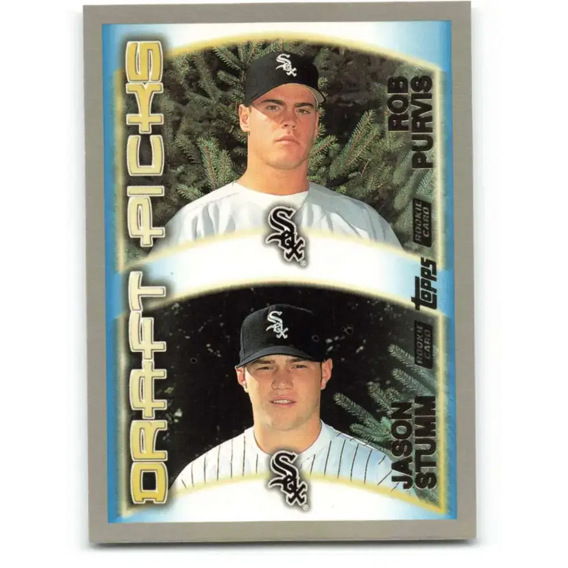 2000 Topps #214 Rob Purvis/Jason Stumm EX Excellent RC Rookie Chicago White Sox Baseball Card - Baseball Card Single