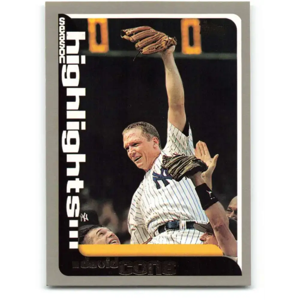 2000 Topps #217 David Cone EX Excellent New York Yankees Baseball Card - Baseball Card Single