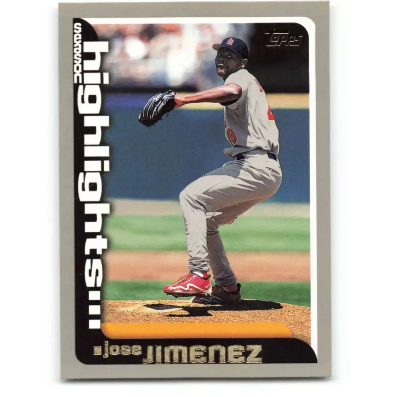 2000 Topps #218 Jose Jimenez EX Excellent St. Louis Cardinals Baseball Card - Baseball Card Single