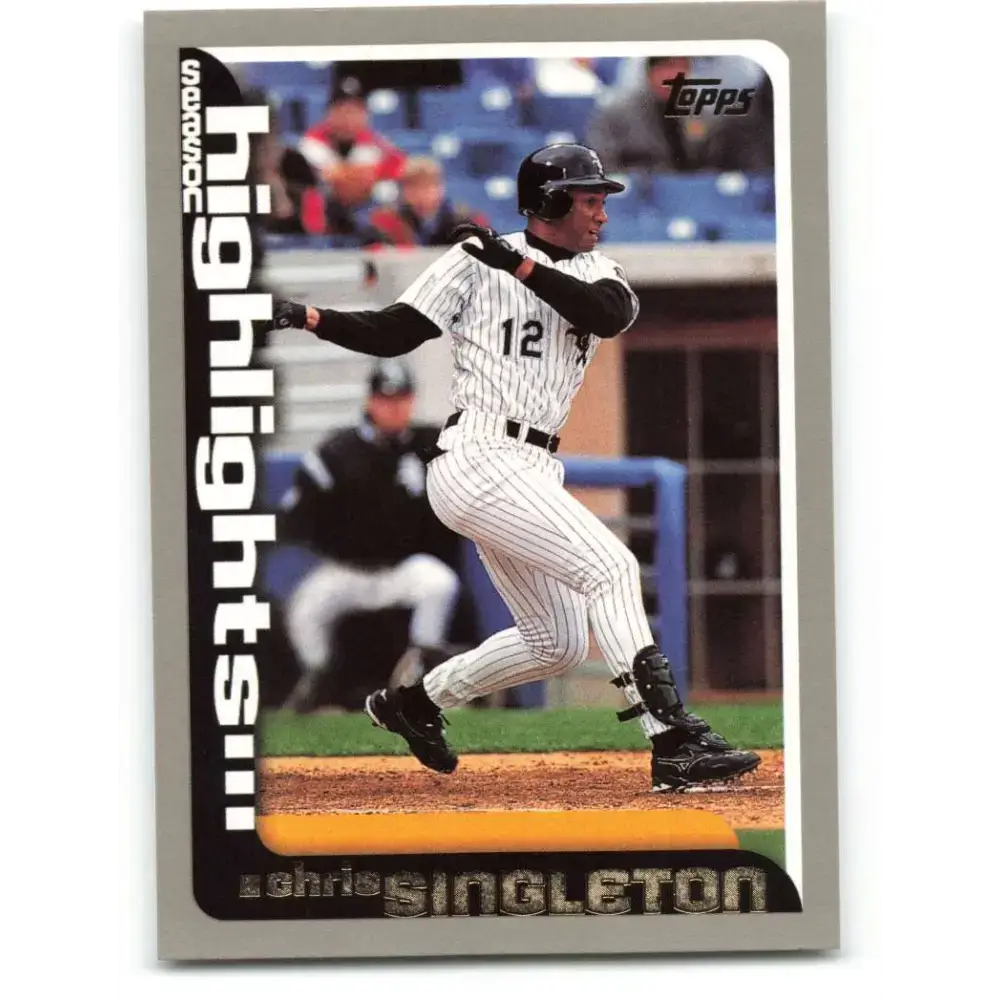 2000 Topps #219 Chris Singleton EX Excellent Chicago White Sox Baseball Card - Baseball Card Single