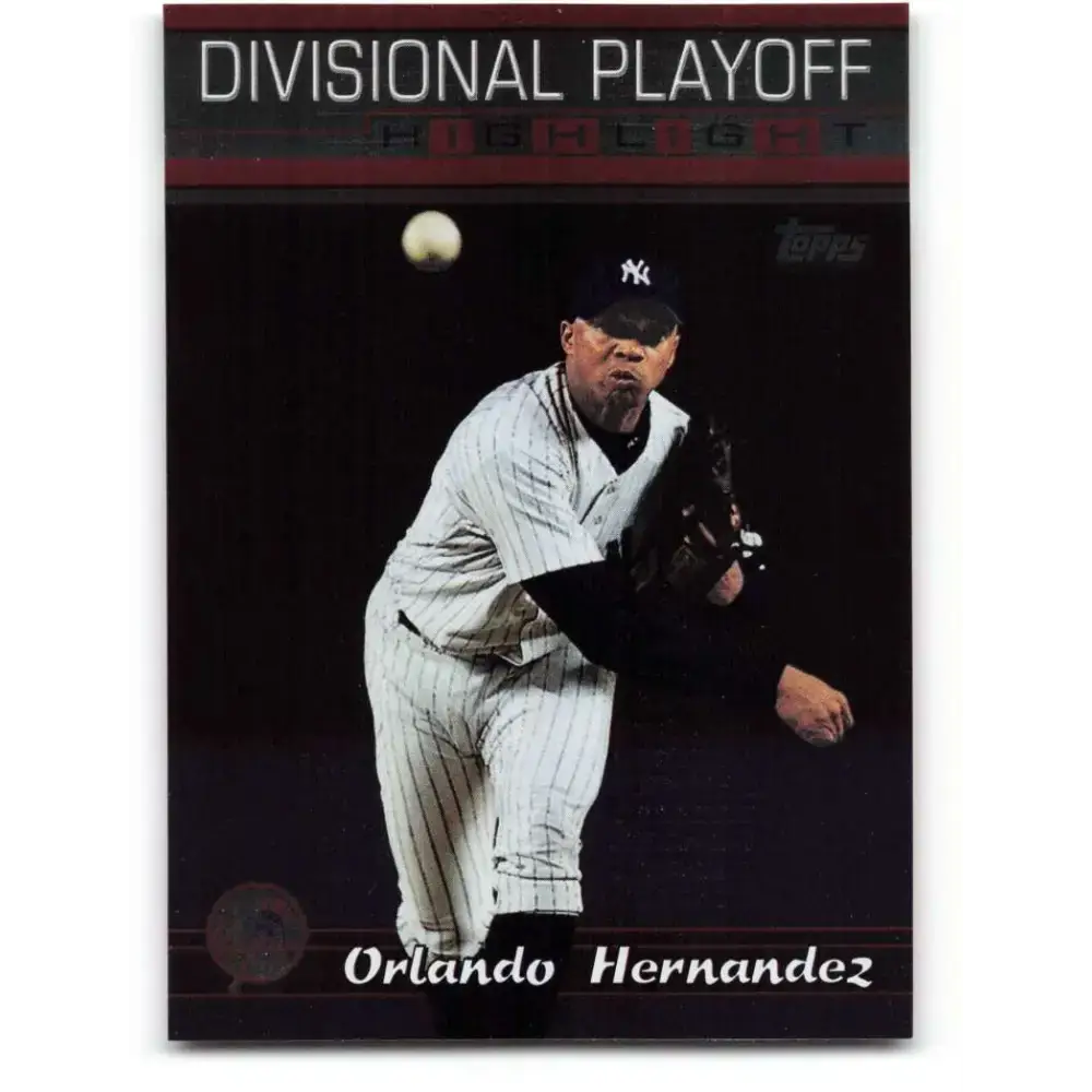 2000 Topps #224 Orlando Hernandez EX Excellent New York Yankees Baseball Card - Baseball Card Single