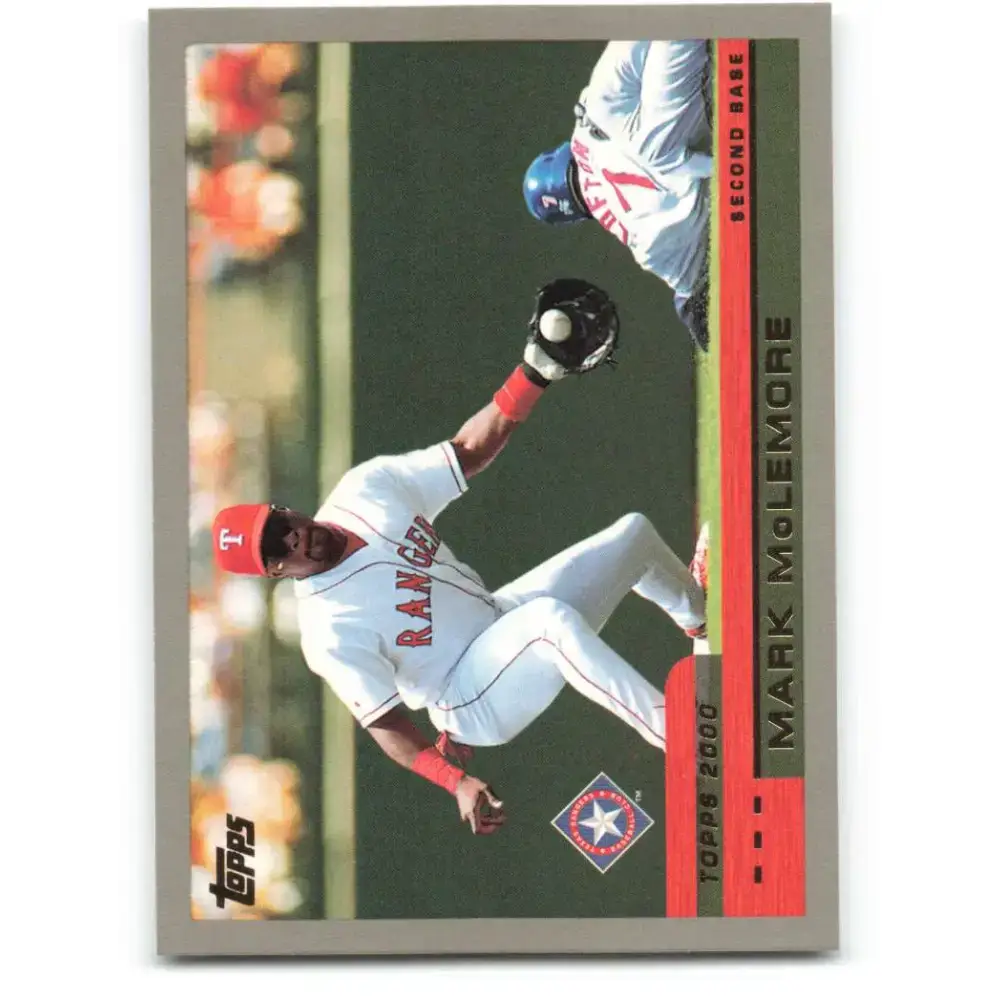 2000 Topps #23 Mark McLemore EX Excellent Texas Rangers Baseball Card - Baseball Card Single