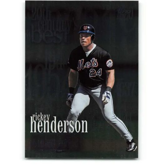 2000 Topps #233 Rickey Henderson EX Excellent New York Mets Baseball Card