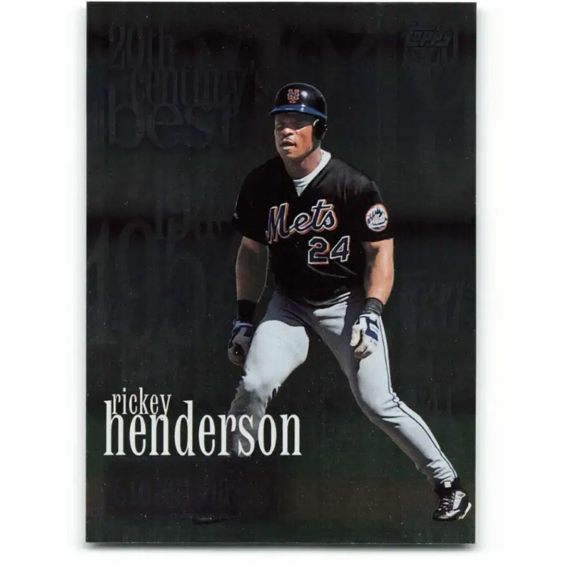 2000 Topps #233 Rickey Henderson EX Excellent New York Mets Baseball Card - Baseball Card Single