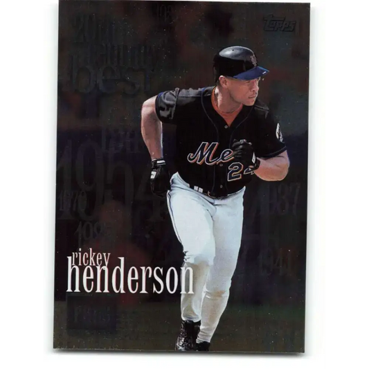 2000 Topps #234 Rickey Henderson EX Excellent New York Mets Baseball Card