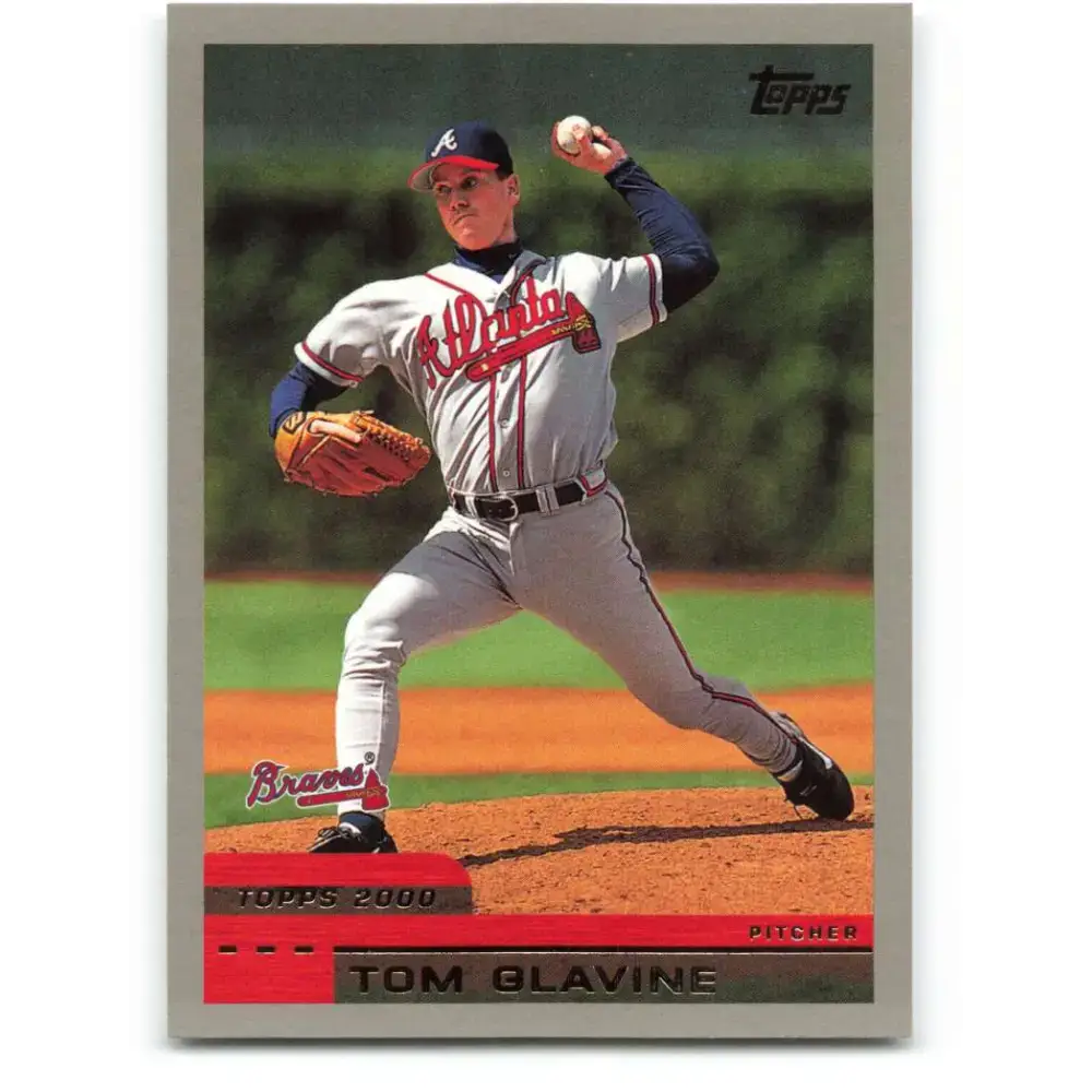 2000 Topps #241 Tom Glavine EX Excellent Atlanta Braves Baseball Card - Baseball Card Single