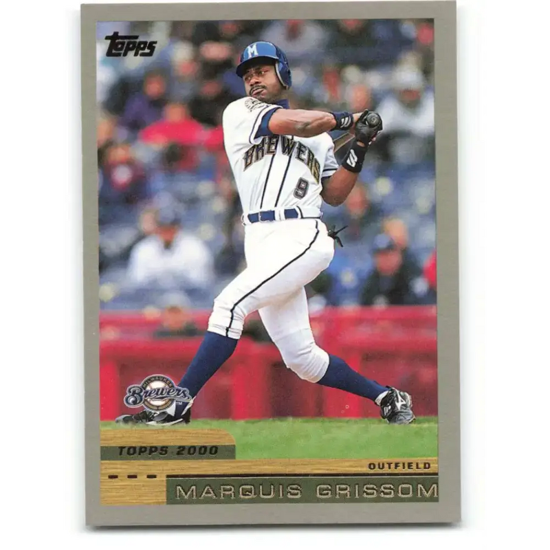 2000 Topps #246 Marquis Grissom EX Excellent Milwaukee Brewers Baseball Card - Baseball Card Single