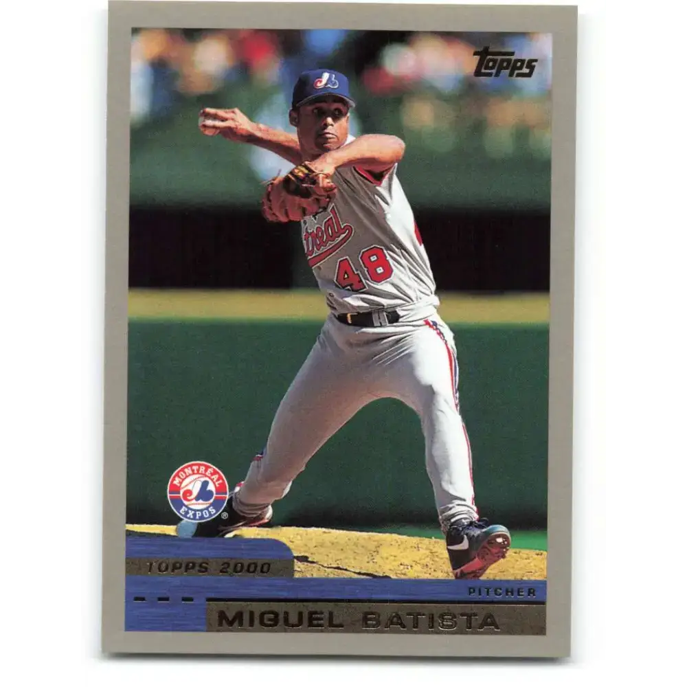 2000 Topps #248 Miguel Batista EX Excellent Montreal Expos Baseball Card - Baseball Card Single