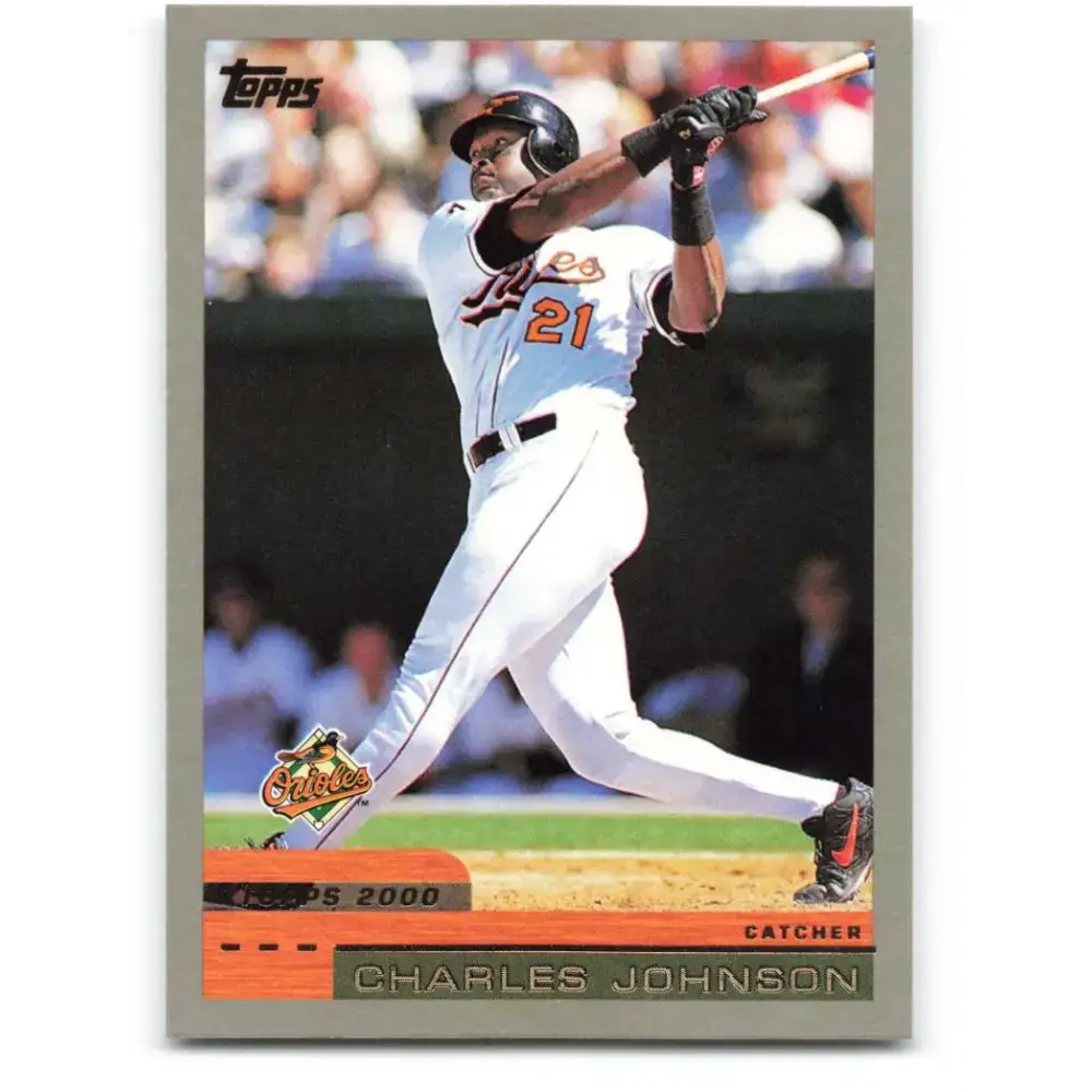 2000 Topps #256 Charles Johnson EX Excellent Baltimore Orioles Baseball Card - Baseball Card Single