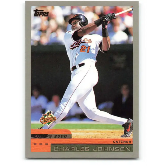 2000 Topps #256 Charles Johnson EX Excellent Baltimore Orioles Baseball Card - Baseball Card Single