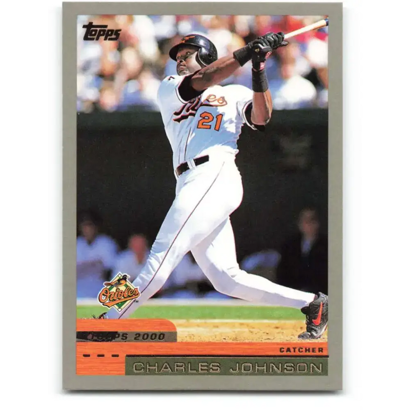 2000 Topps #256 Charles Johnson EX Excellent Baltimore Orioles Baseball Card - Baseball Card Single