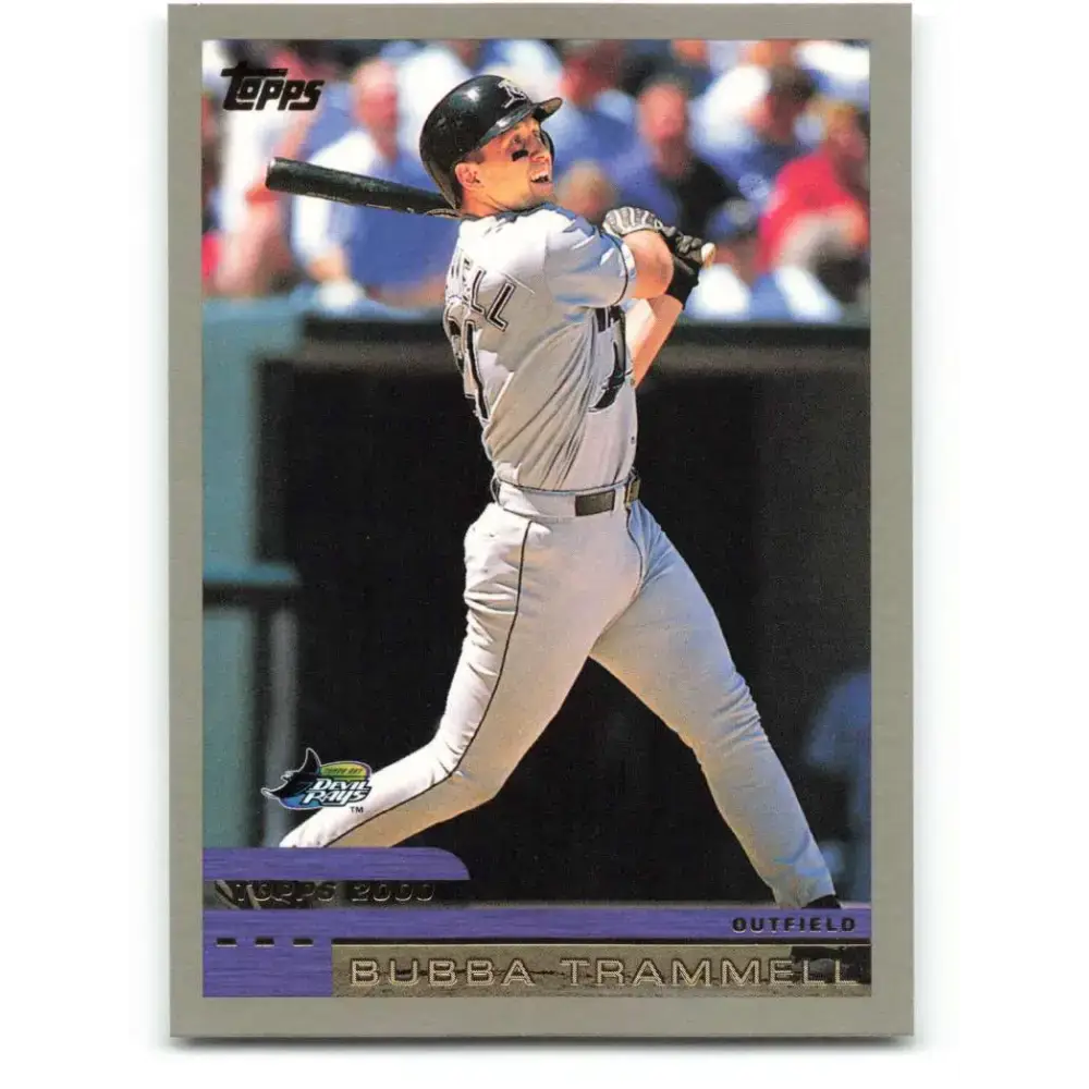 2000 Topps #257 Bubba Trammell EX Excellent Tampa Bay Devil Rays Baseball Card - Baseball Card Single