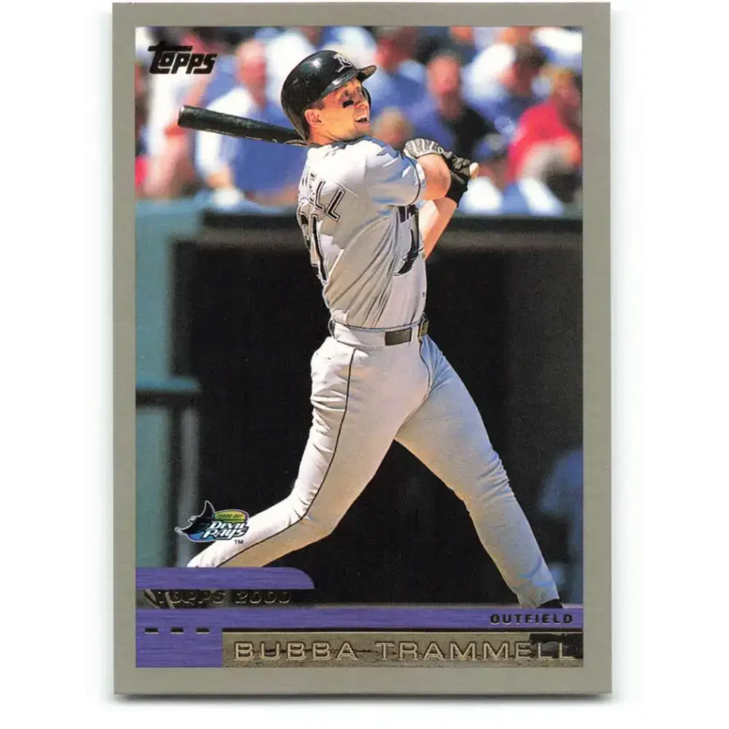 2000 Topps #257 Bubba Trammell EX Excellent Tampa Bay Devil Rays Baseball Card - Baseball Card Single