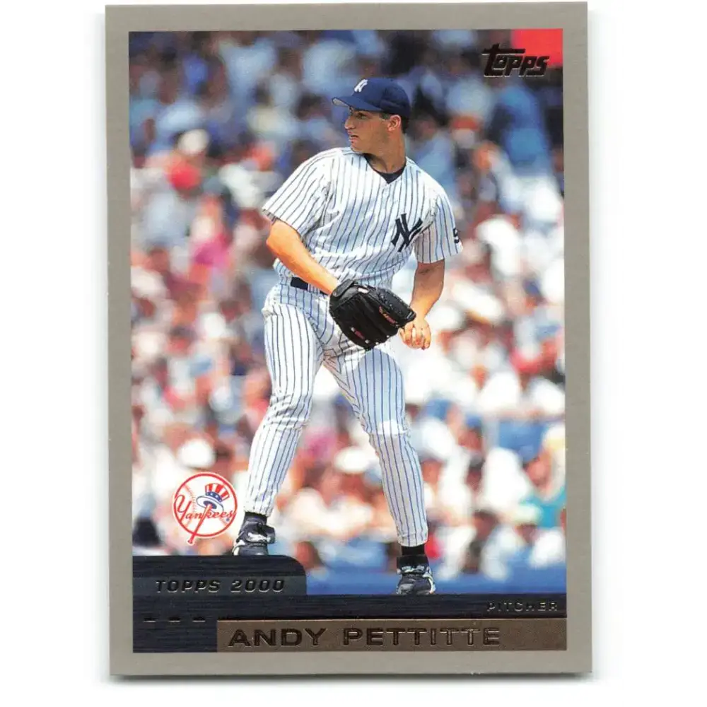 2000 Topps #260 Andy Pettitte EX Excellent New York Yankees Baseball Card - Baseball Card Single