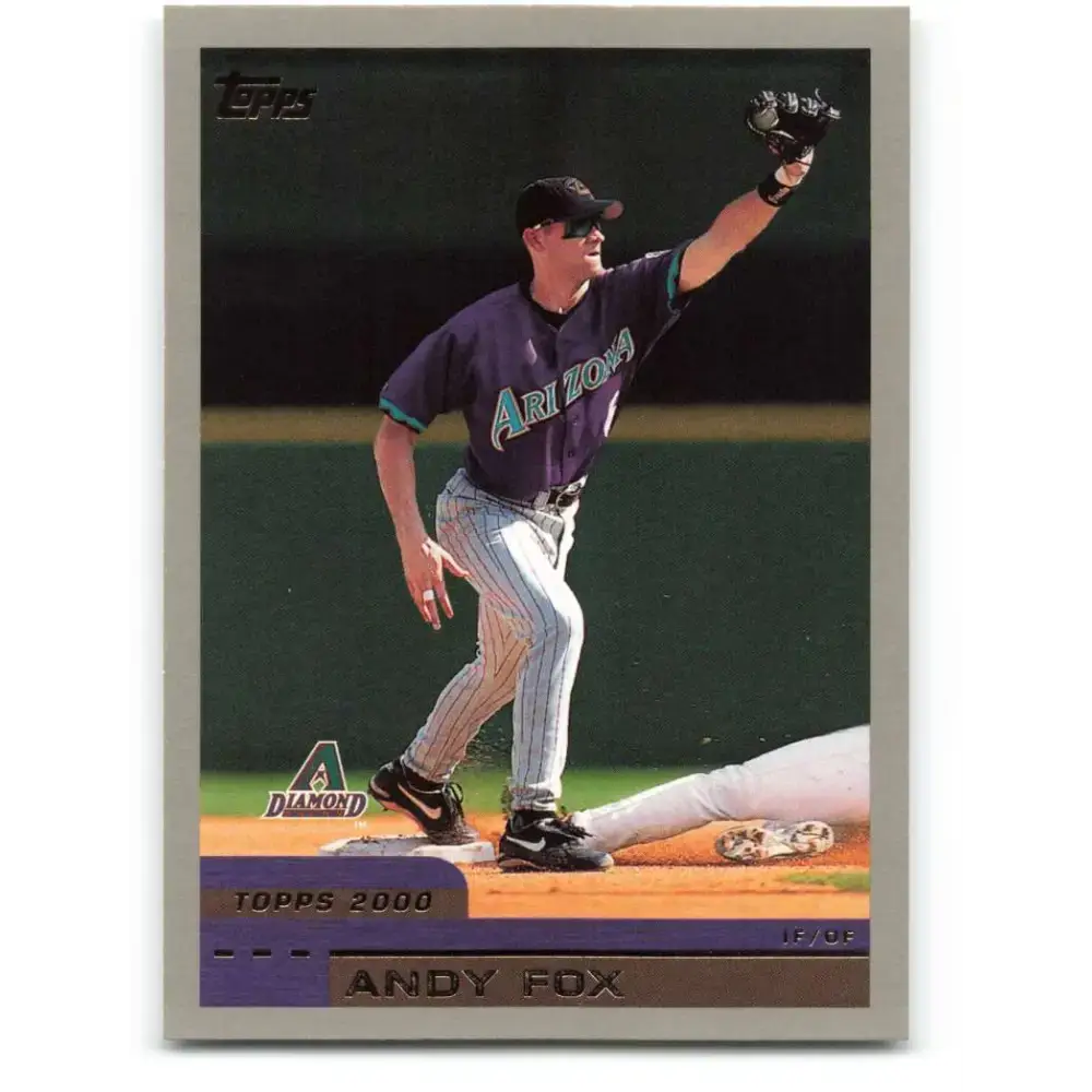 2000 Topps #263 Andy Fox EX Excellent Arizona Diamondbacks Baseball Card - Baseball Card Single