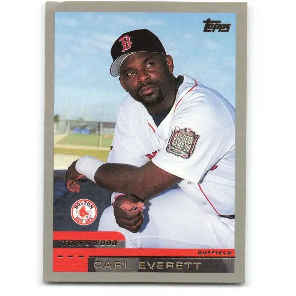 2000 Topps #267 Carl Everett EX Excellent Boston Red Sox Baseball Card - Baseball Card Single